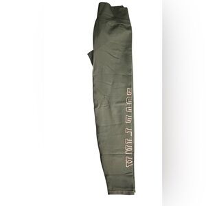 Women’s PINK Dark Green Leggings